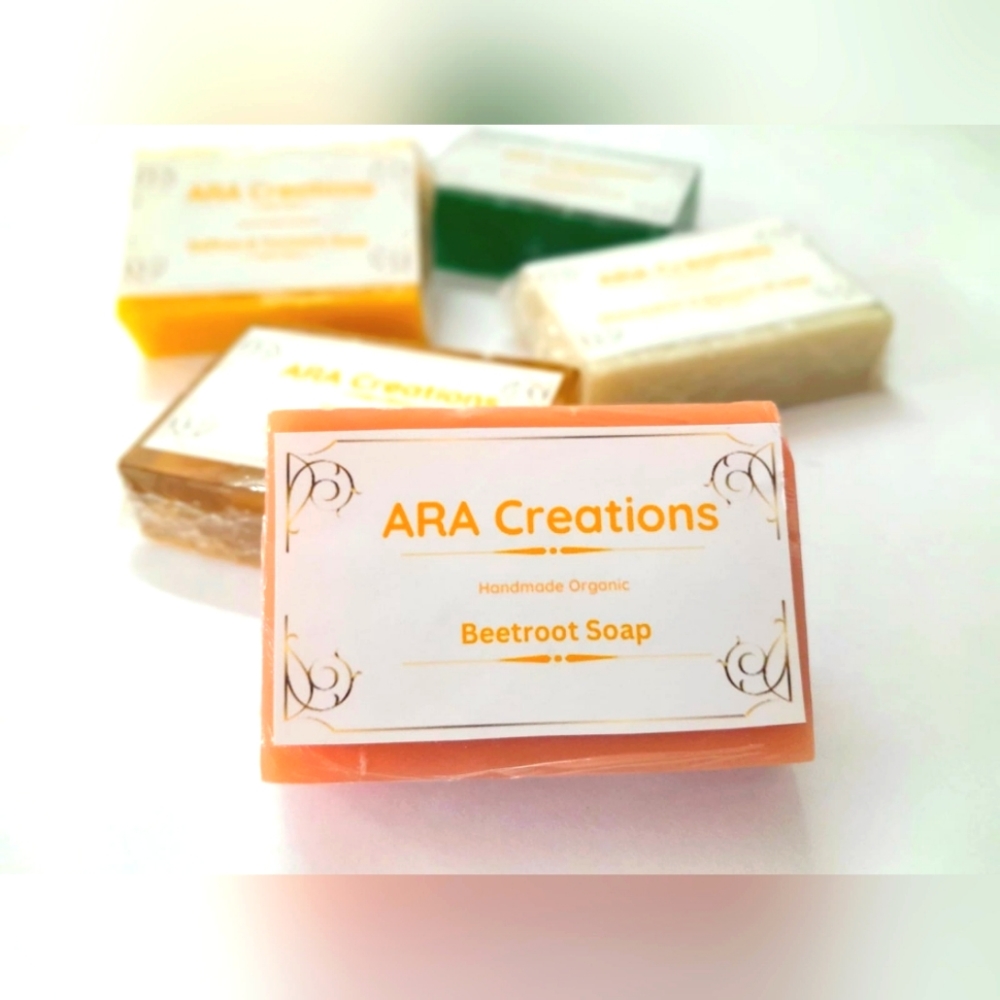 ARA Creations- Handmade and Organic Beetroot Soap for all Skin types. - Picture 1 of 6